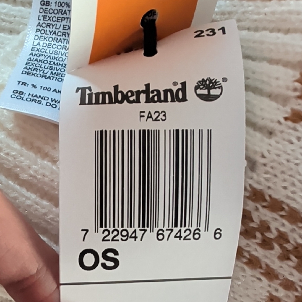 Timberland Plaid Knit Scarf - Picture 5 of 5